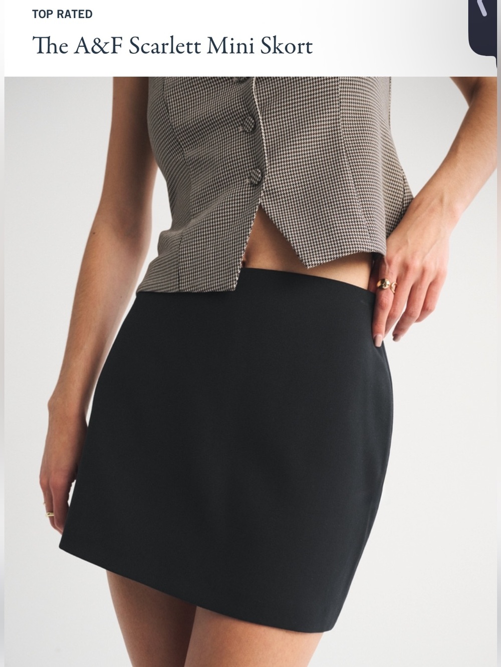 Abercrombie & Fitch Black Mini Skirt - Clean A-Line